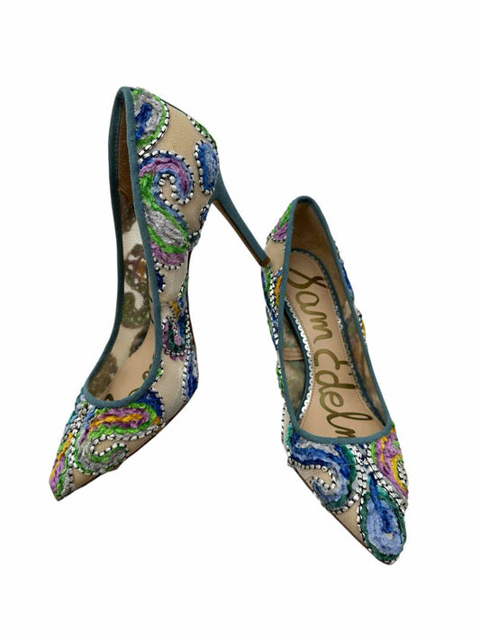 Sam Edelman Hazel Embroidered Pumps Shoe Size 6 **NEW**