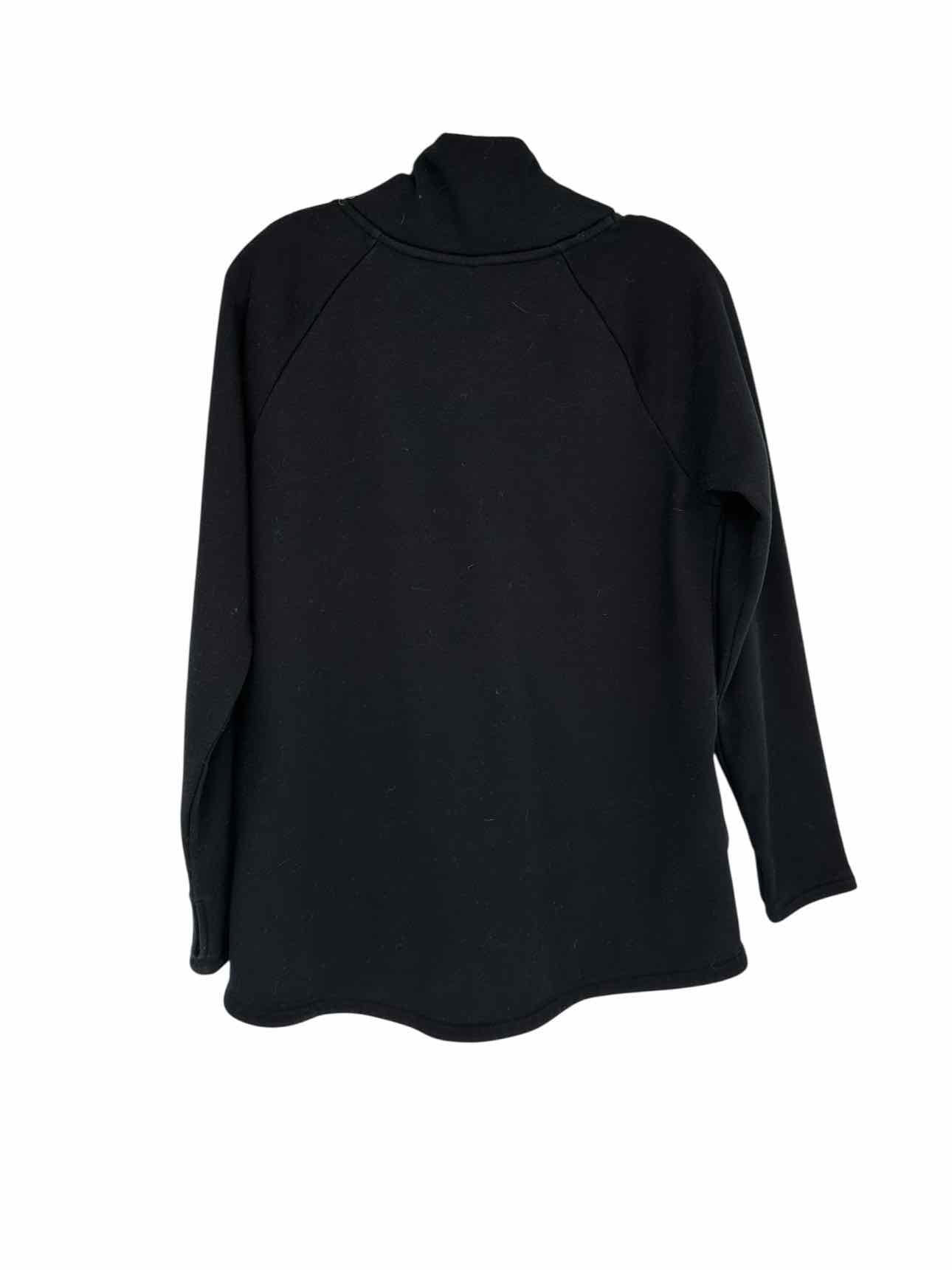 Athleta Cozy Karma Asym Pullover Black Size S
