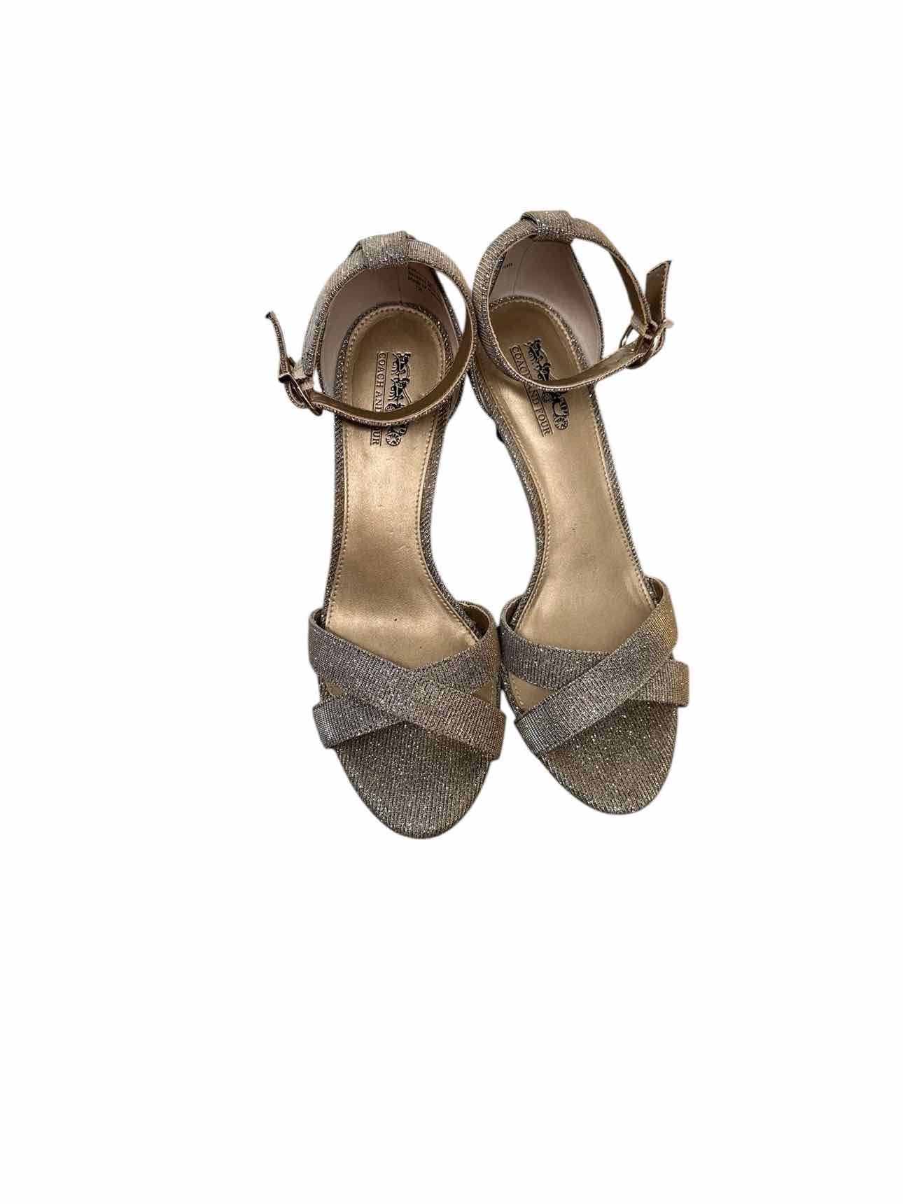 Coach and Four Silver Shoe Size 7.5 Dress Sandal