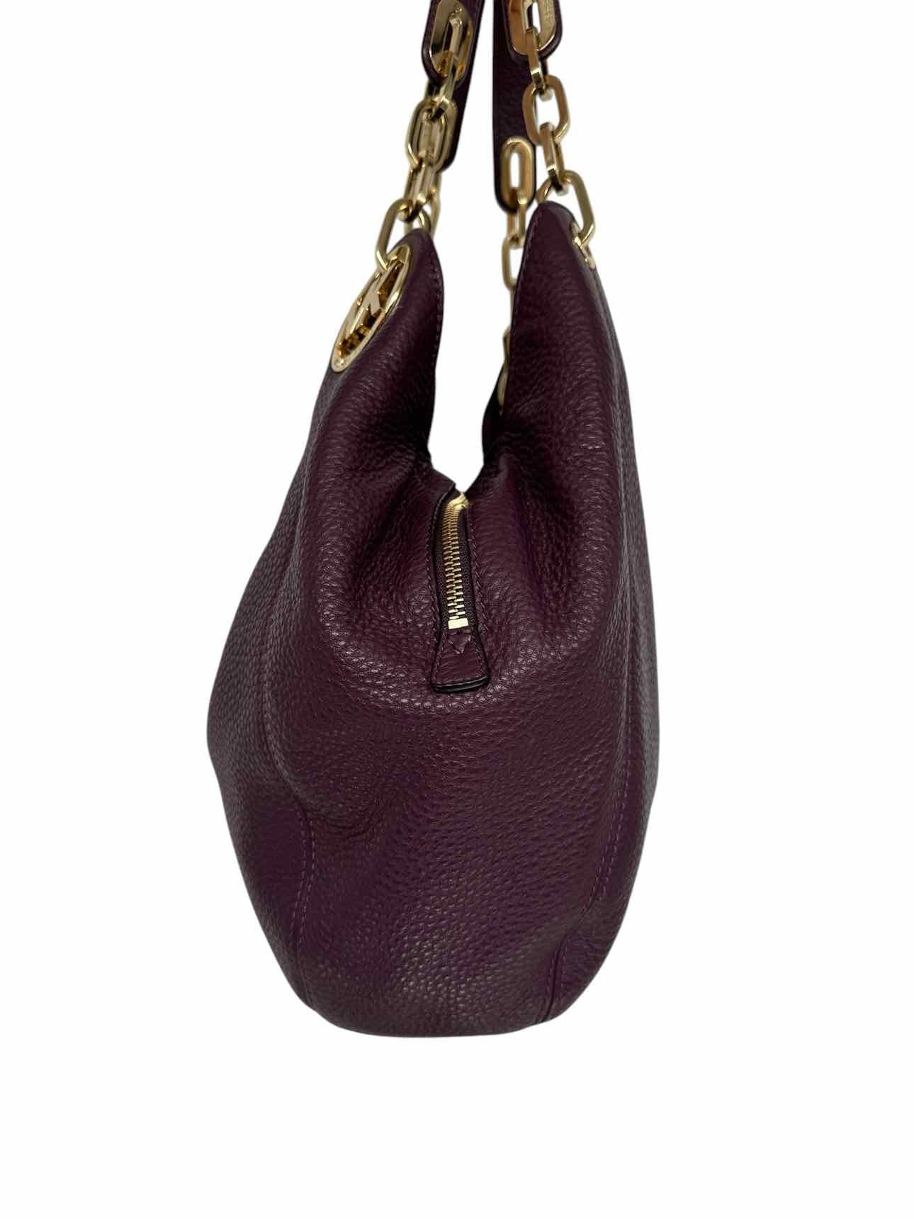 Michael Kors Plum Leather Shoulder Bag