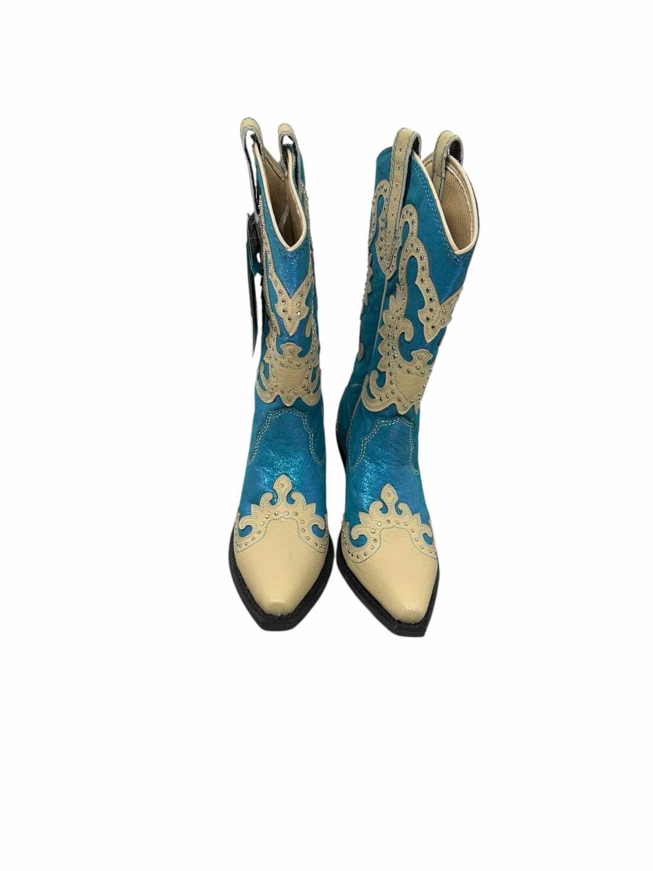 Sterling River Boots Blue Shoe Size 6.5 Cowboy Boots **NEW**
