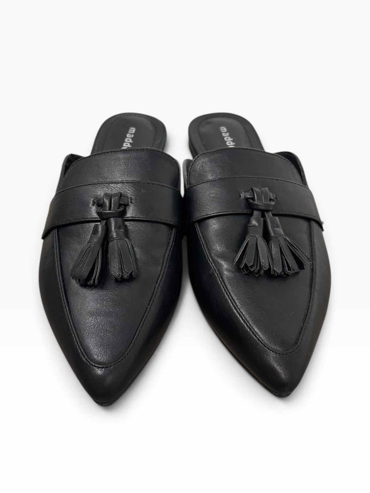 Madden Girl Preppiee Mules Black Shoe Size 7.5