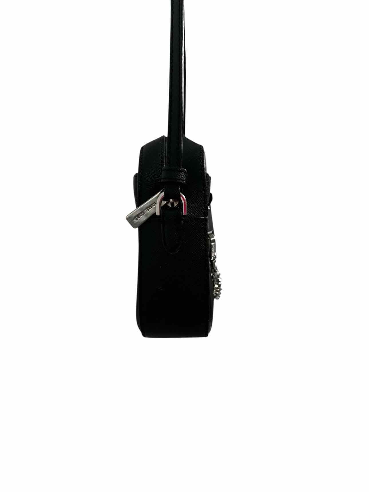 Michael Kors Jet Set Black Leather Crossbody