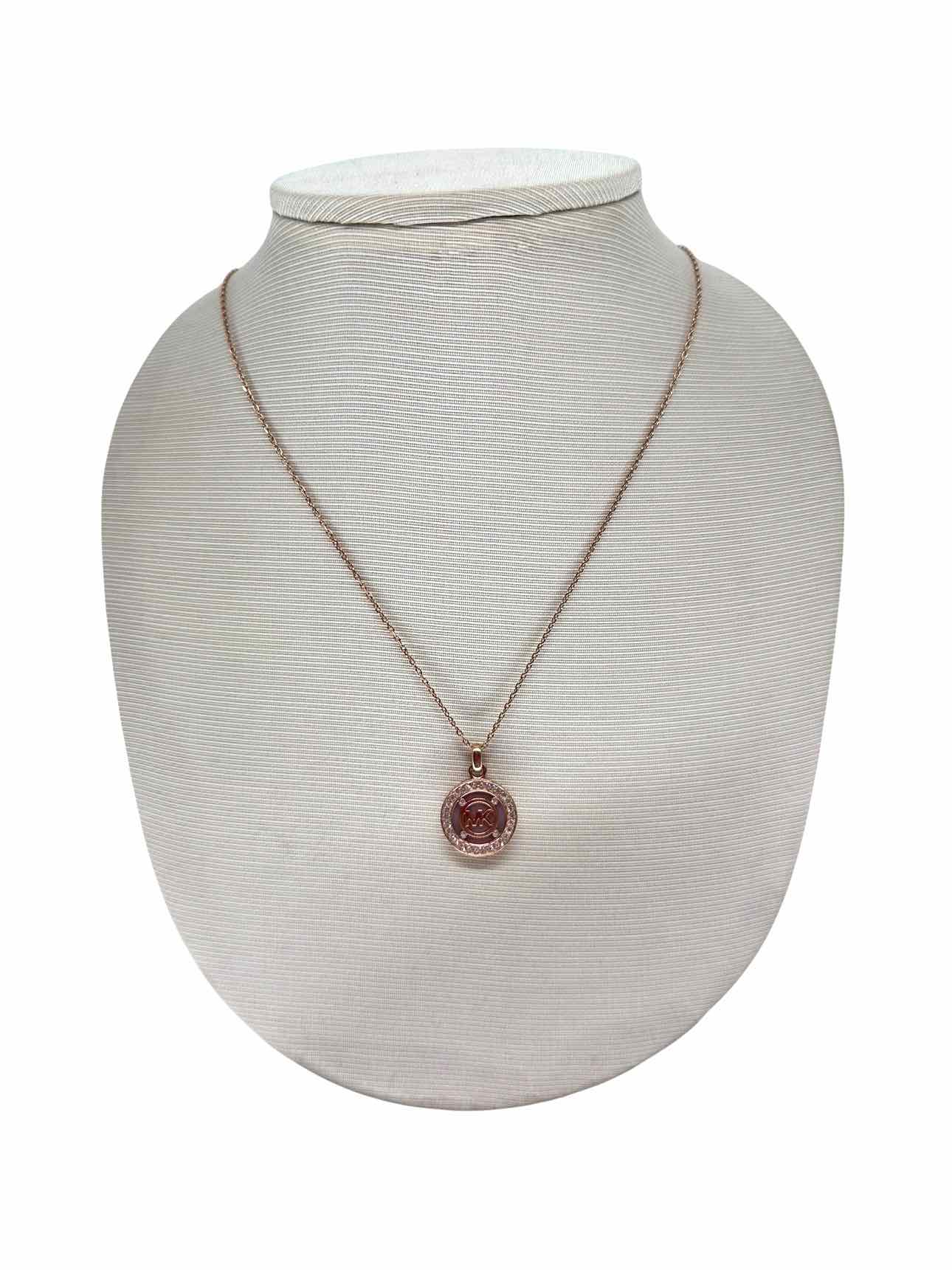 Michael Kors Logo w/ Pave Crystals Necklace