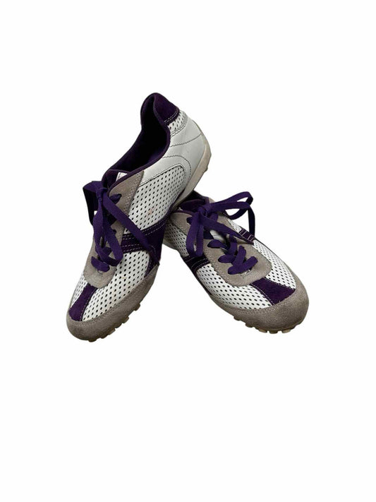 Geox Respira White & Purple Sneakers Shoe Size 7 Sneakers