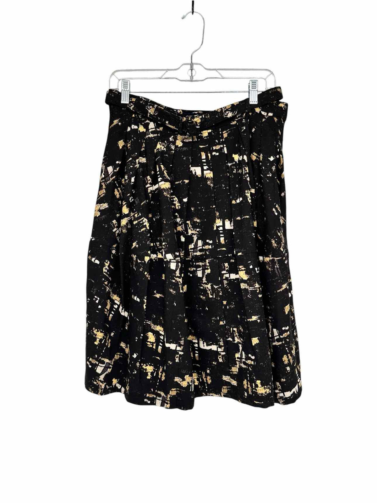 Samantha Sung Black Claire Wool & Silk Skirt Size 10 **NEW**