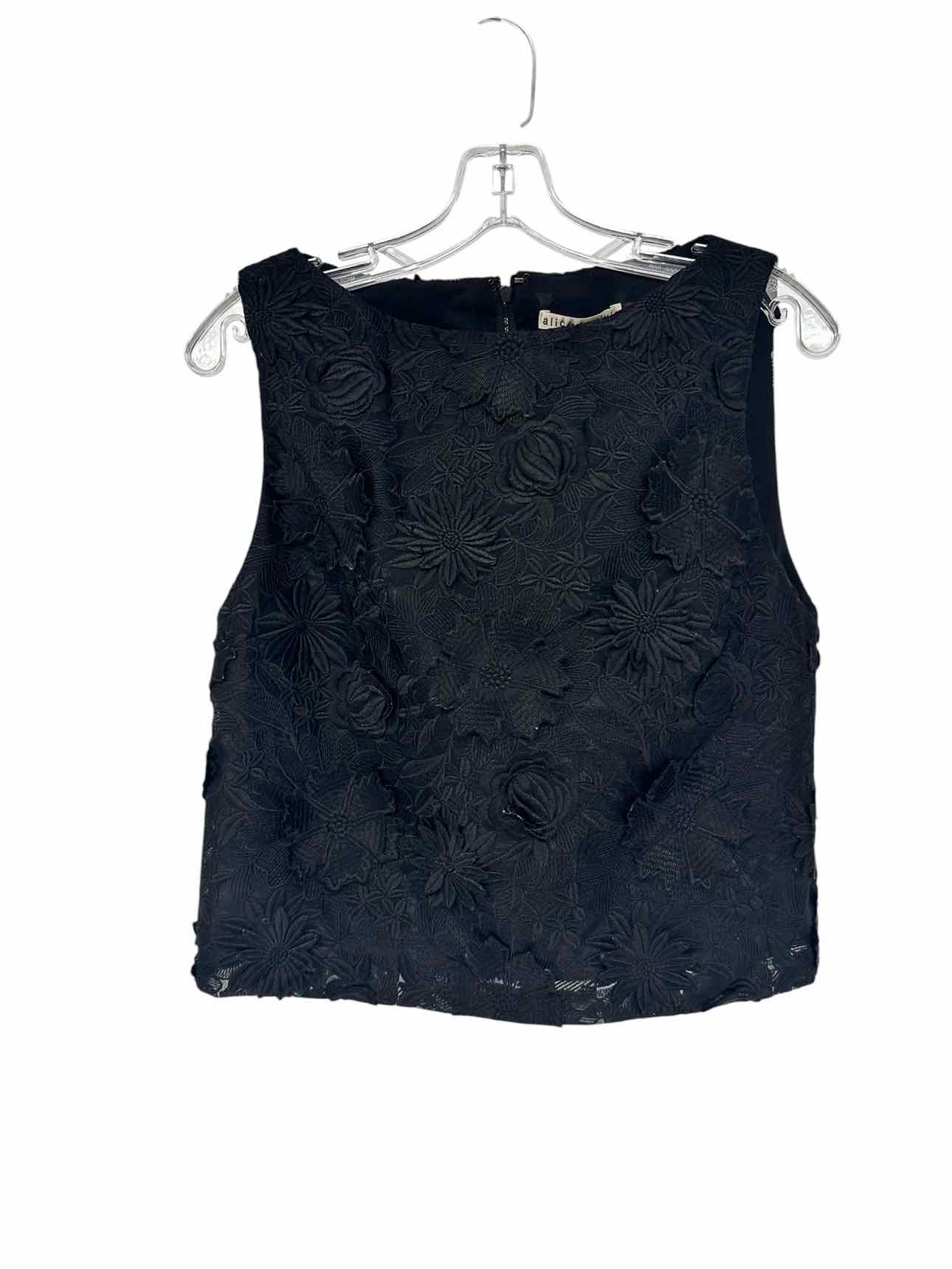 Alice + Olivia Black Size S Sleeveless Top