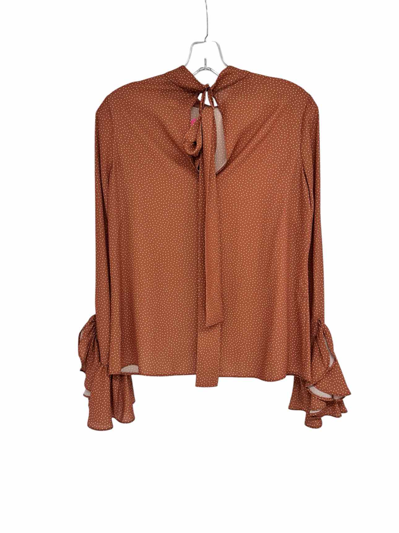 Alexis Tan Odellia Ruffle Blouse Size S