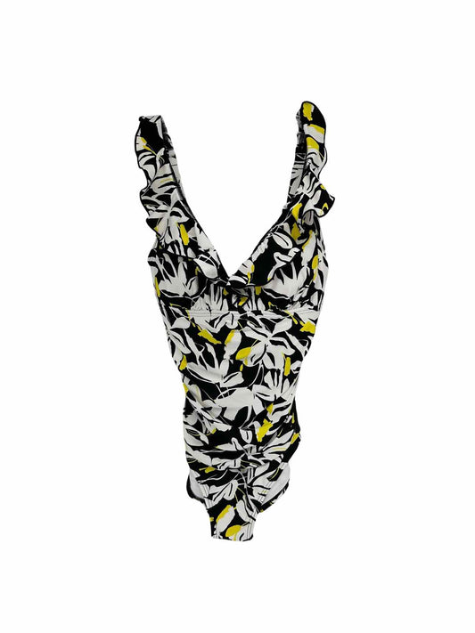 DKNY Black/White 1 Pc Swimsuit Size S **NEW**