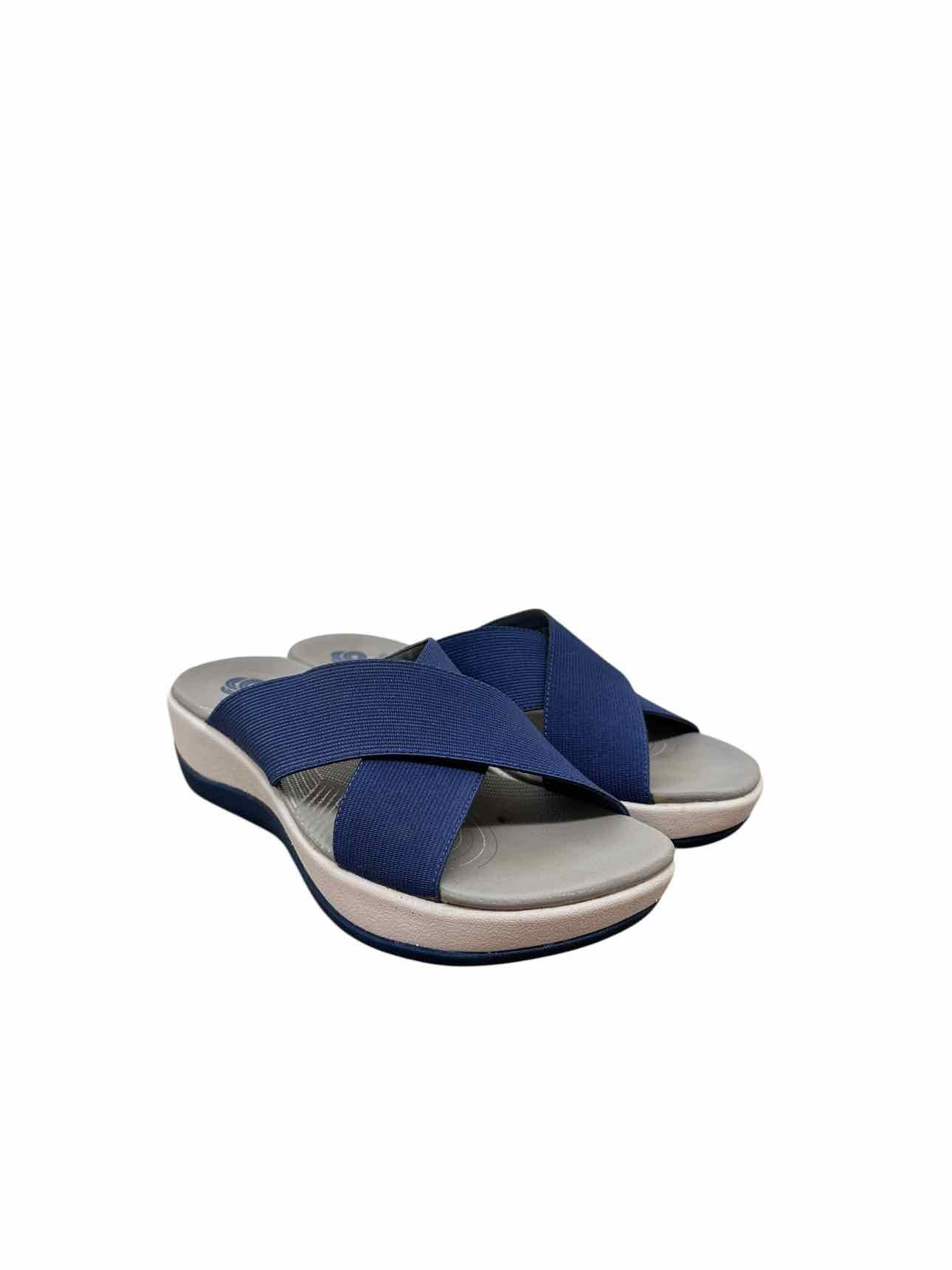 Clarks Arla Elin Blue Sandals Shoe Size 7