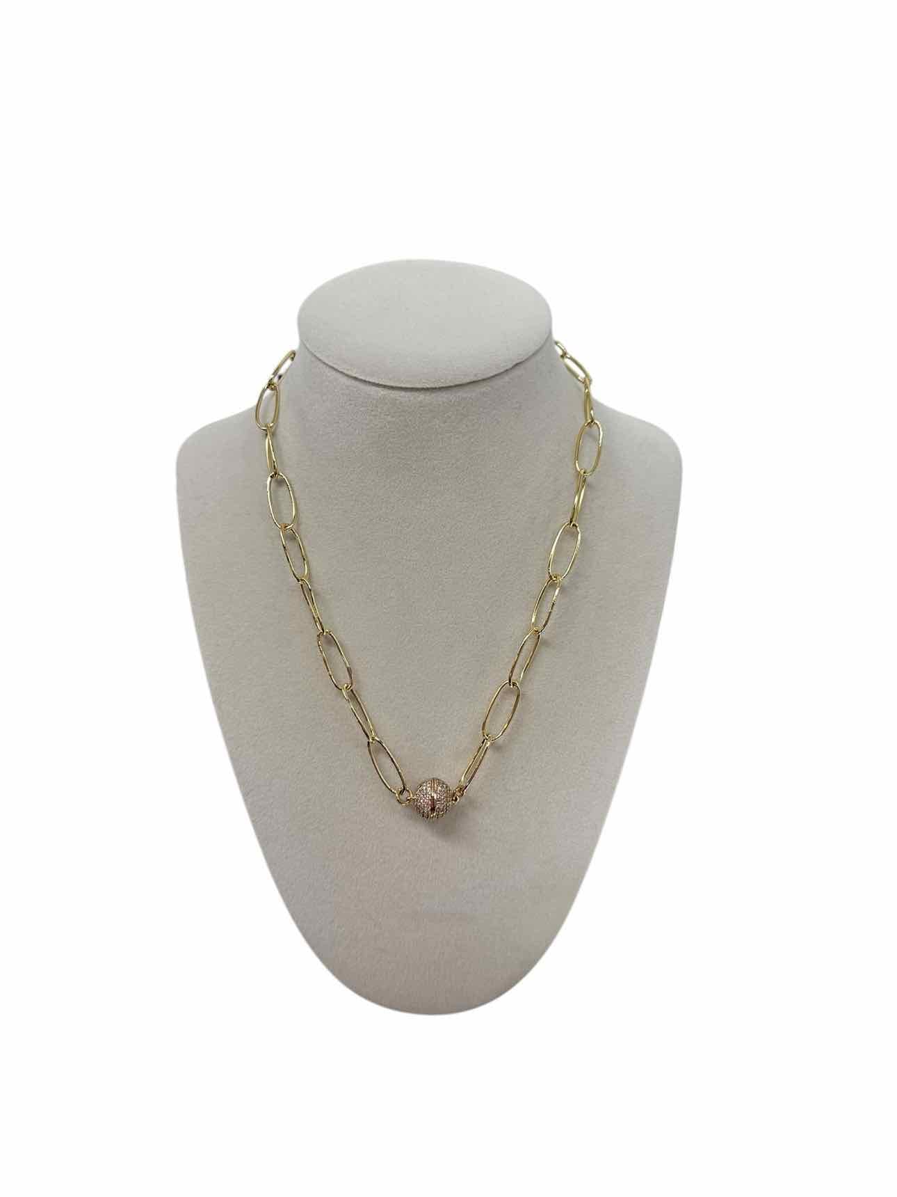 VB & Co. Gold Filled Paperclip Chain Necklace