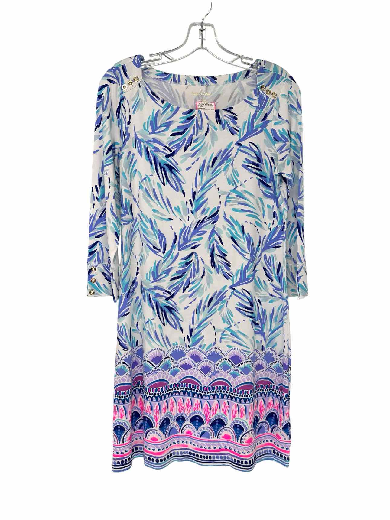 Lilly Pulitzer Sophie Dress UPF 50+ in Resort White Flocked Together Size M