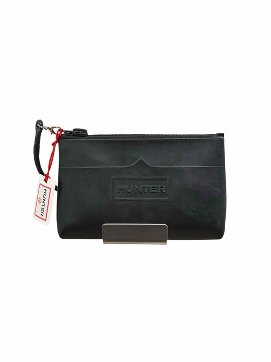 Hunter Black Rubber Wristlet **NEW**