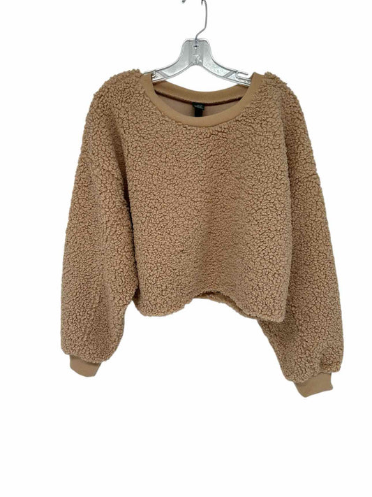 Wild Fable Tan Crop Sweater SIZE L