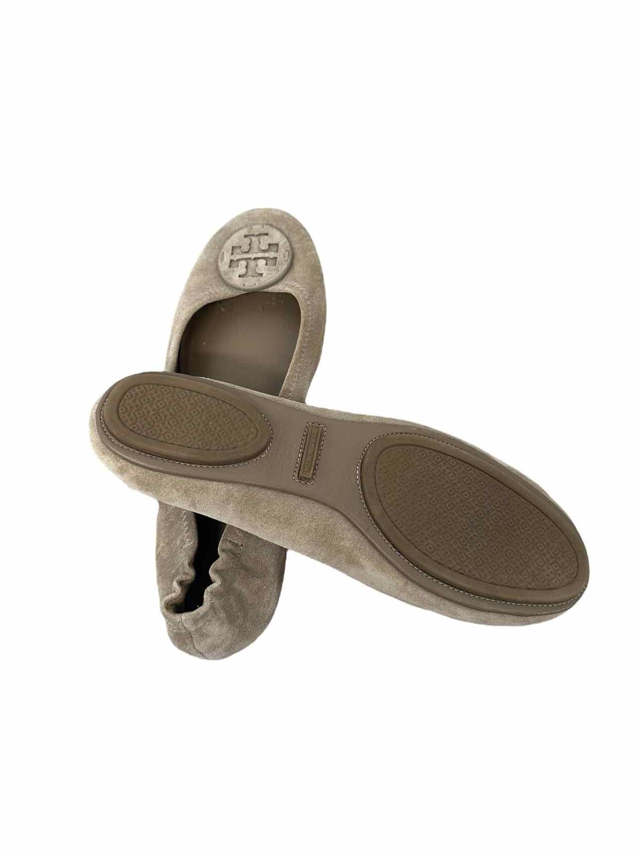 Tory Burch Reva Ballet Flat Beige Shoe Size 10