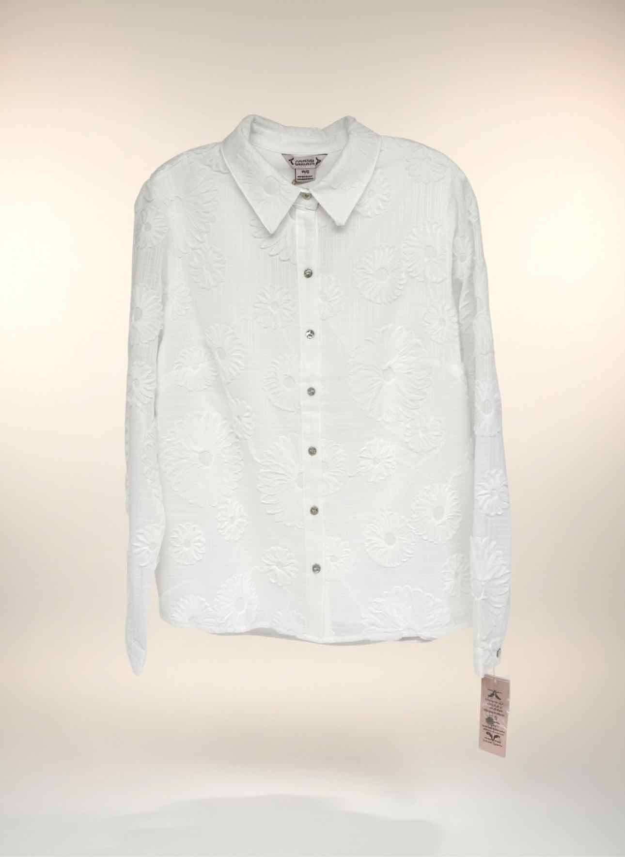 Nanette Lepore White Size M Long Sleeve Top **NEW**