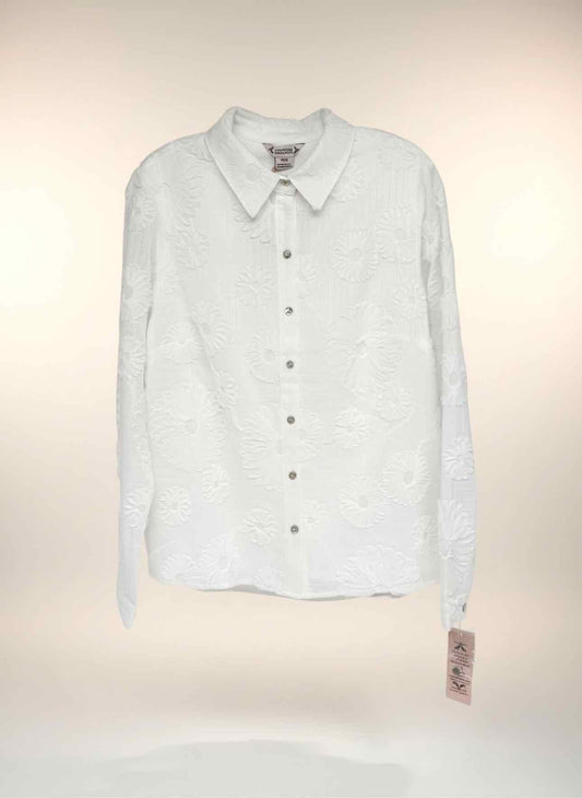 Nanette Lepore White Size M Long Sleeve Top **NEW**