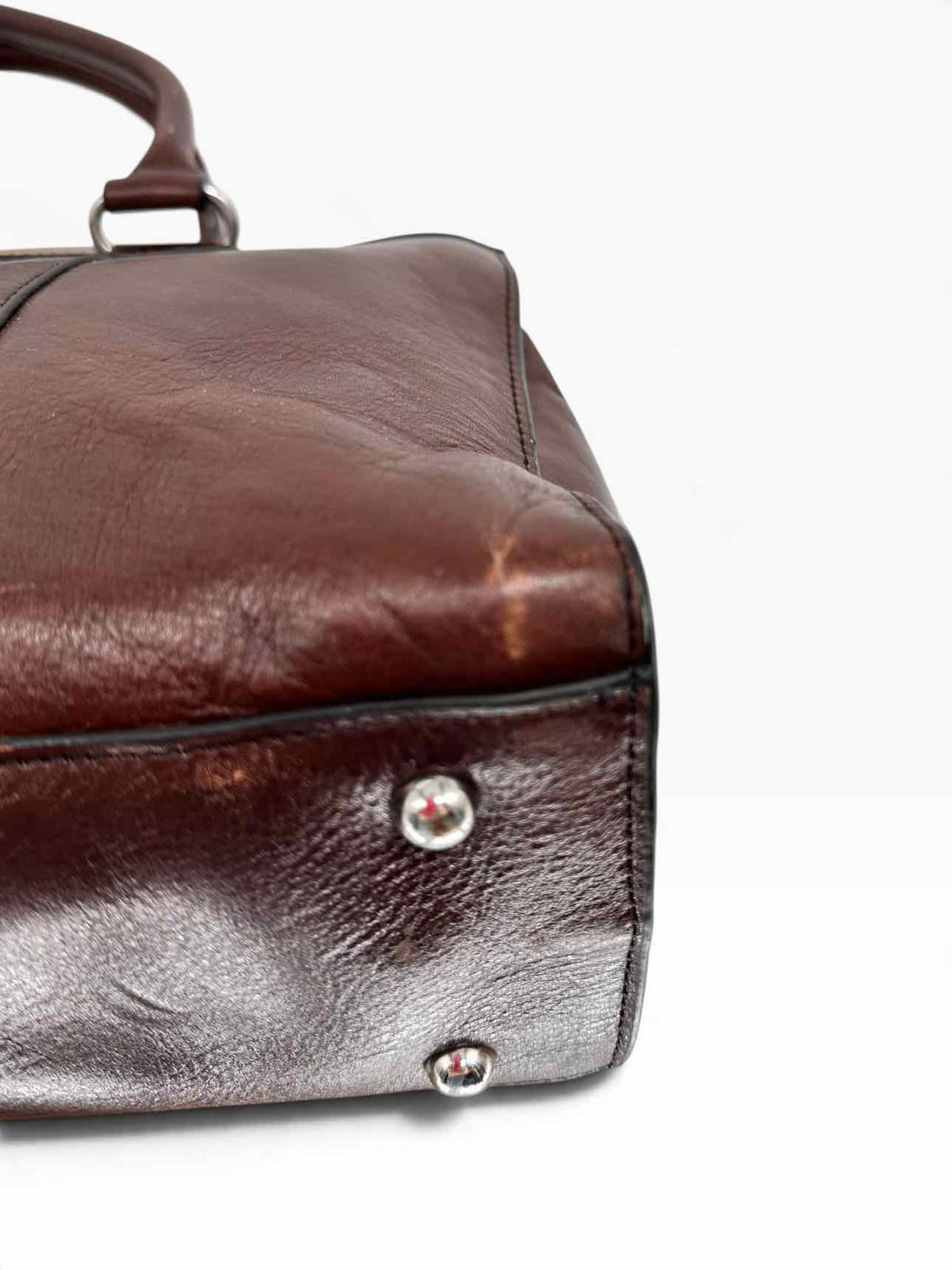 Wilsons Cognac Leather Business Briefcase **AS IS** & **NEW**