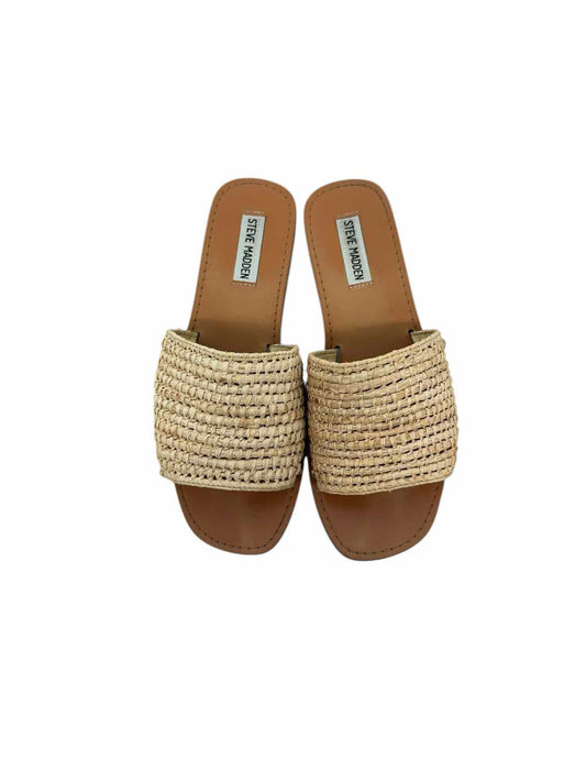 Steve Madden Tide Beige Sandals Shoe Size 7.5