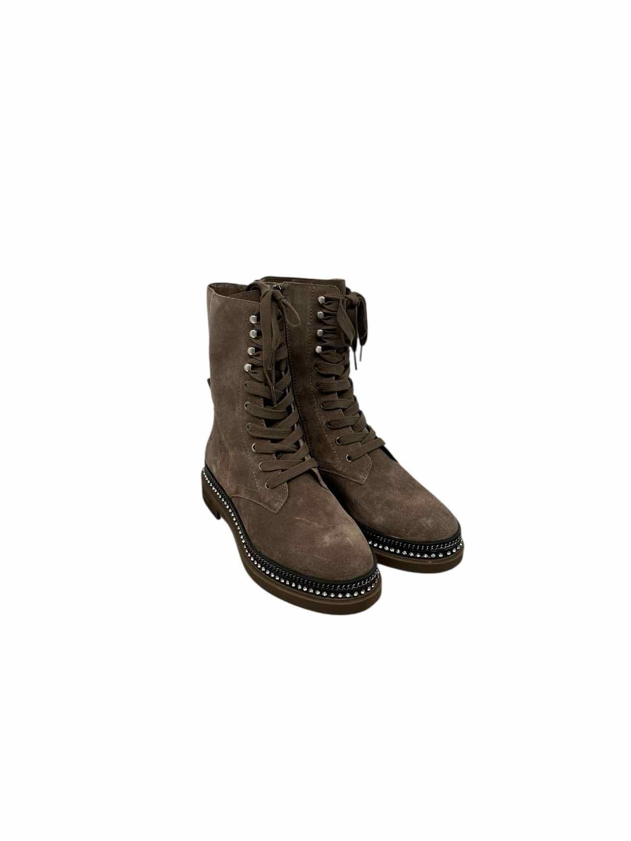 Vince Camuto Branda Combat Boots Taupe Shoe Size 8  **NEW**