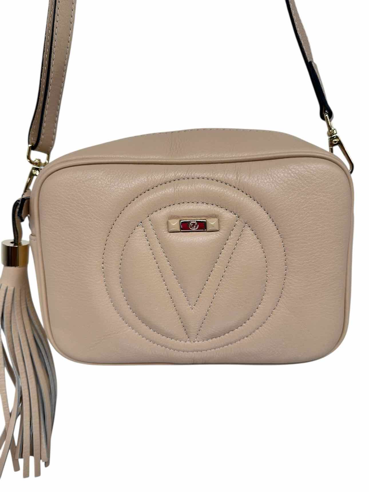 Valentino by Mario Valentino Mia Signature Beige Leather Camara Bag