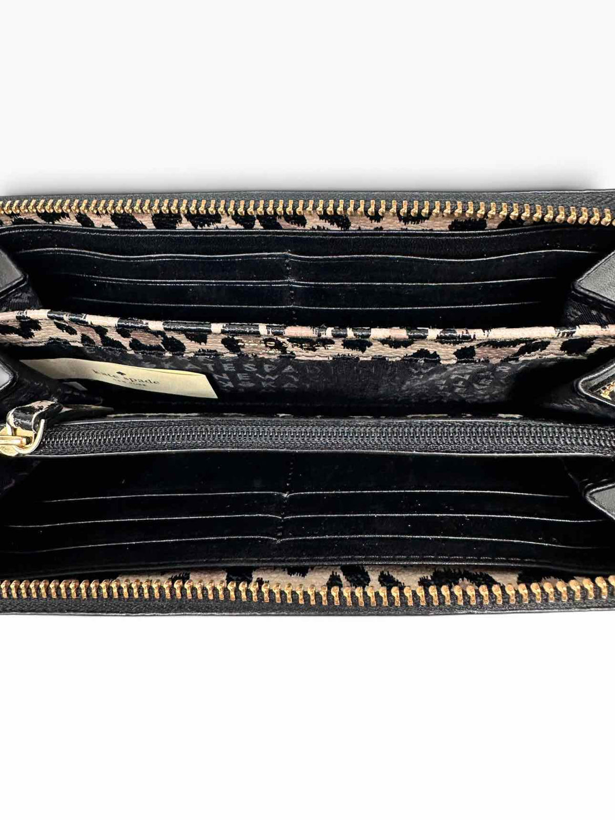 Kate Spade Leopard Print Zip Around Wallet
