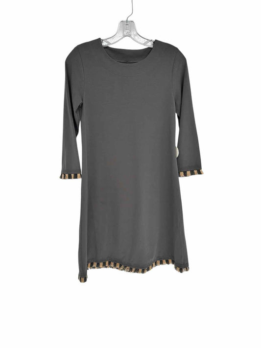 Spartina 449 Island Fringe Dress Gray Size XS **NEW**