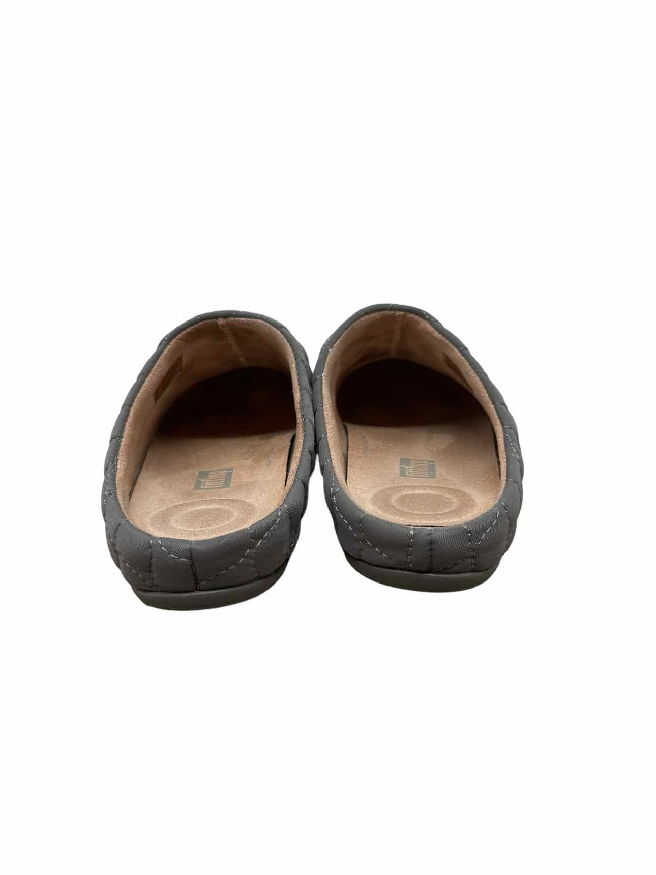 Fitflop GrayChrissie Quilted Slippers Size 9