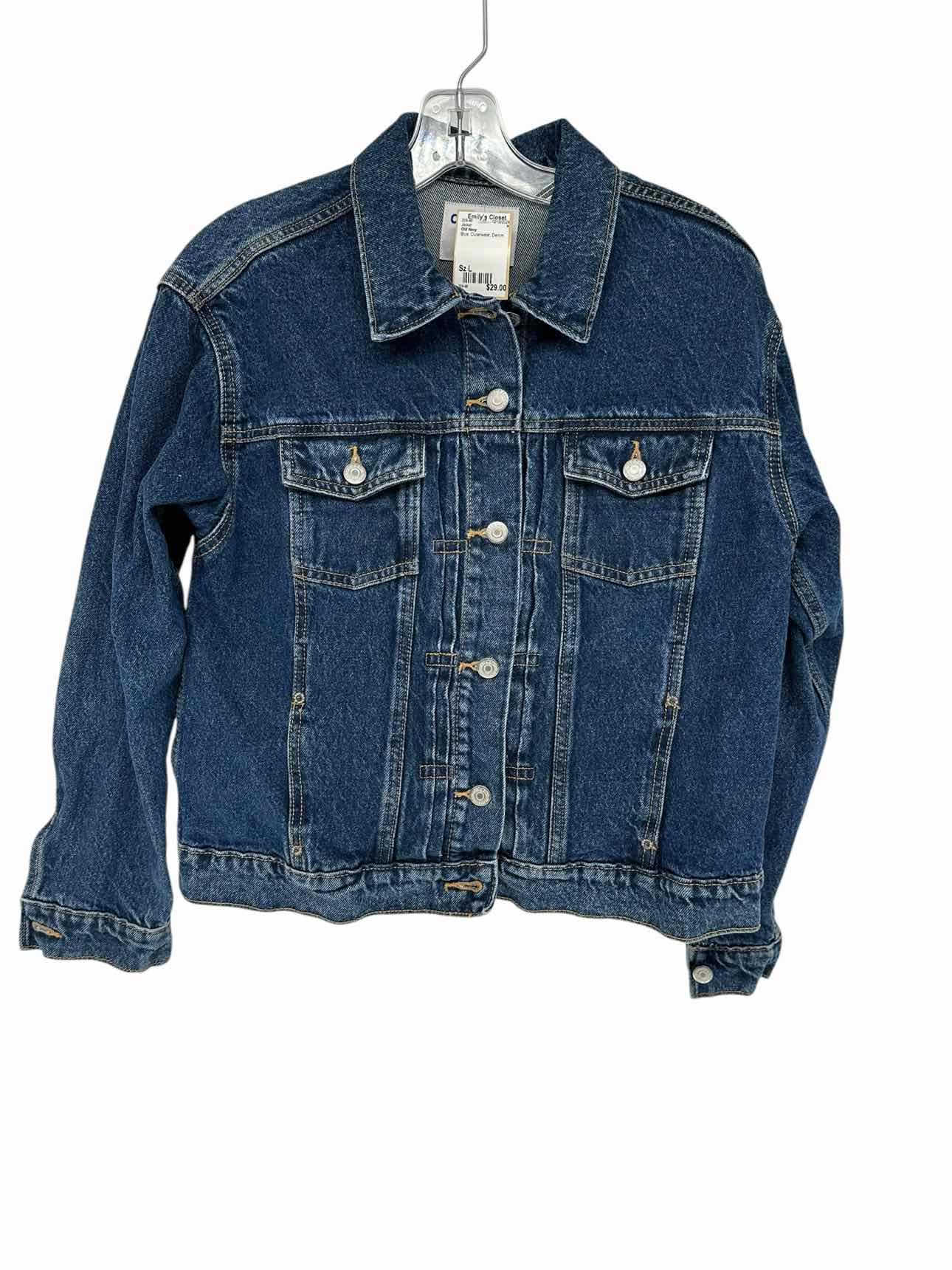 Old Navy Blue Denim Jacket Size L