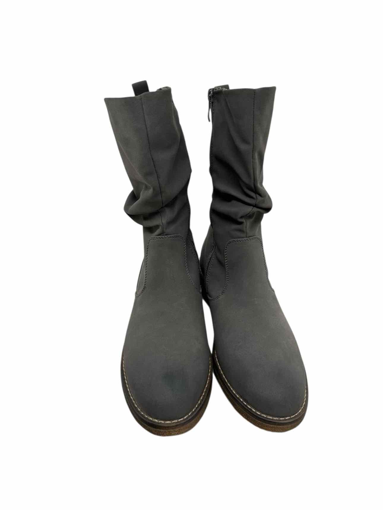 Dream Pairs Gray Slouch Boots Shoe Size 9