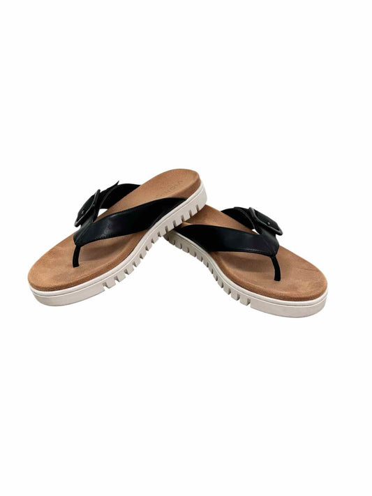 Vionic Uptown Marin Black Flip Flops Shoe Size 7.5