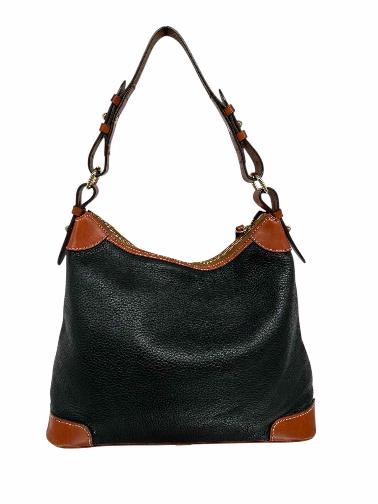 Dooney & Bourke Pebbled Grain Hobo Black Leather Hobo