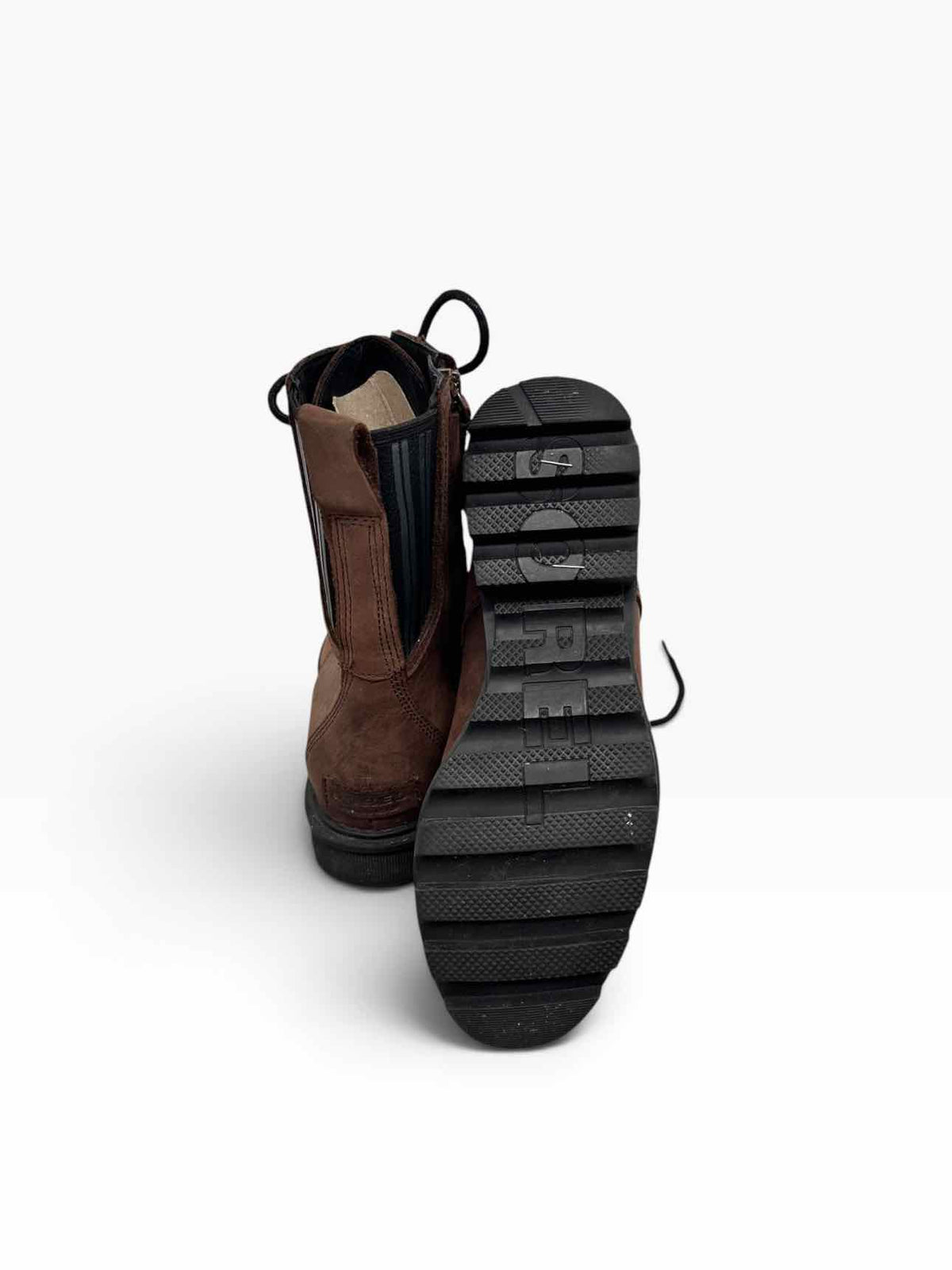 Sorel Phoenix Lace Up Combat Boot Brown Shoe Size 8