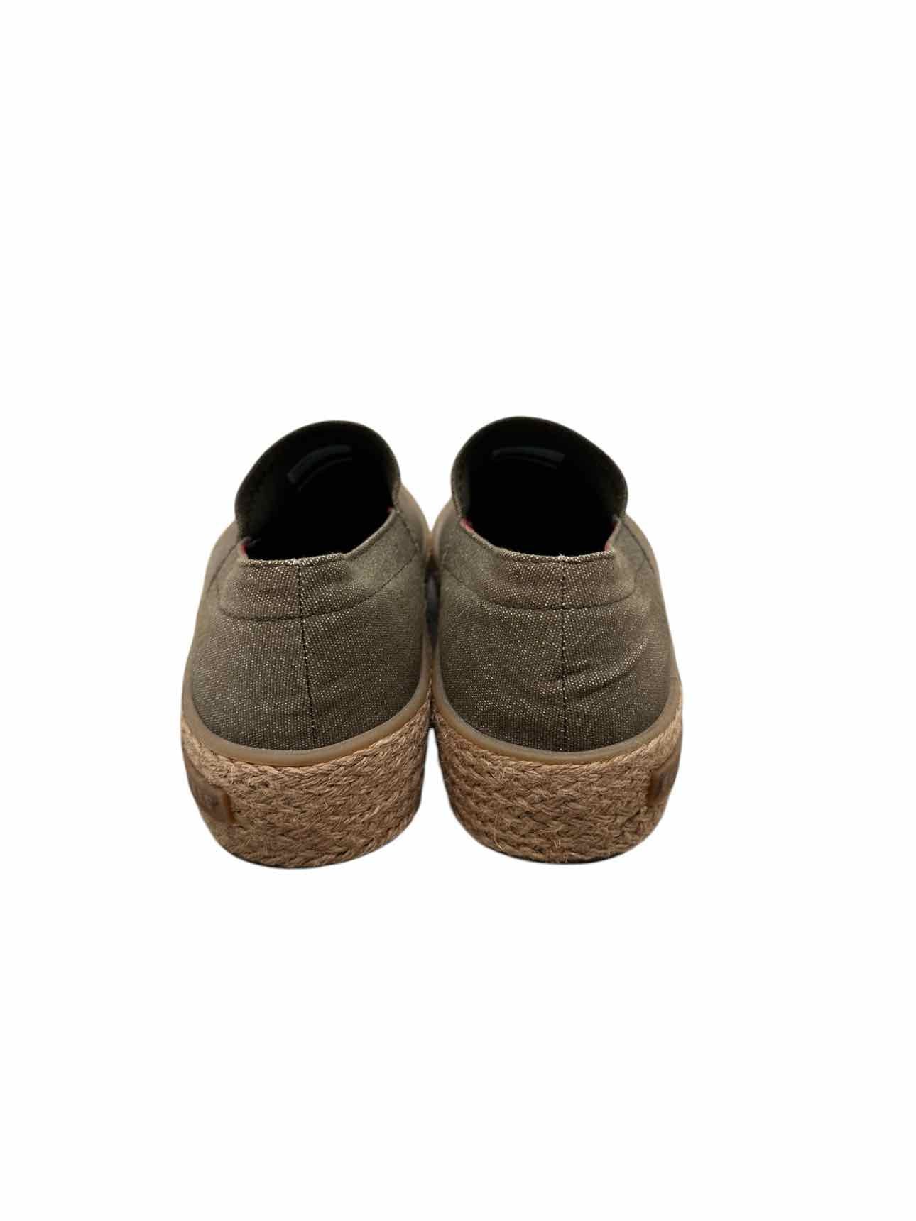 SeaVees Olive Oceanside Platform Espadrille Shoe Size 6.5