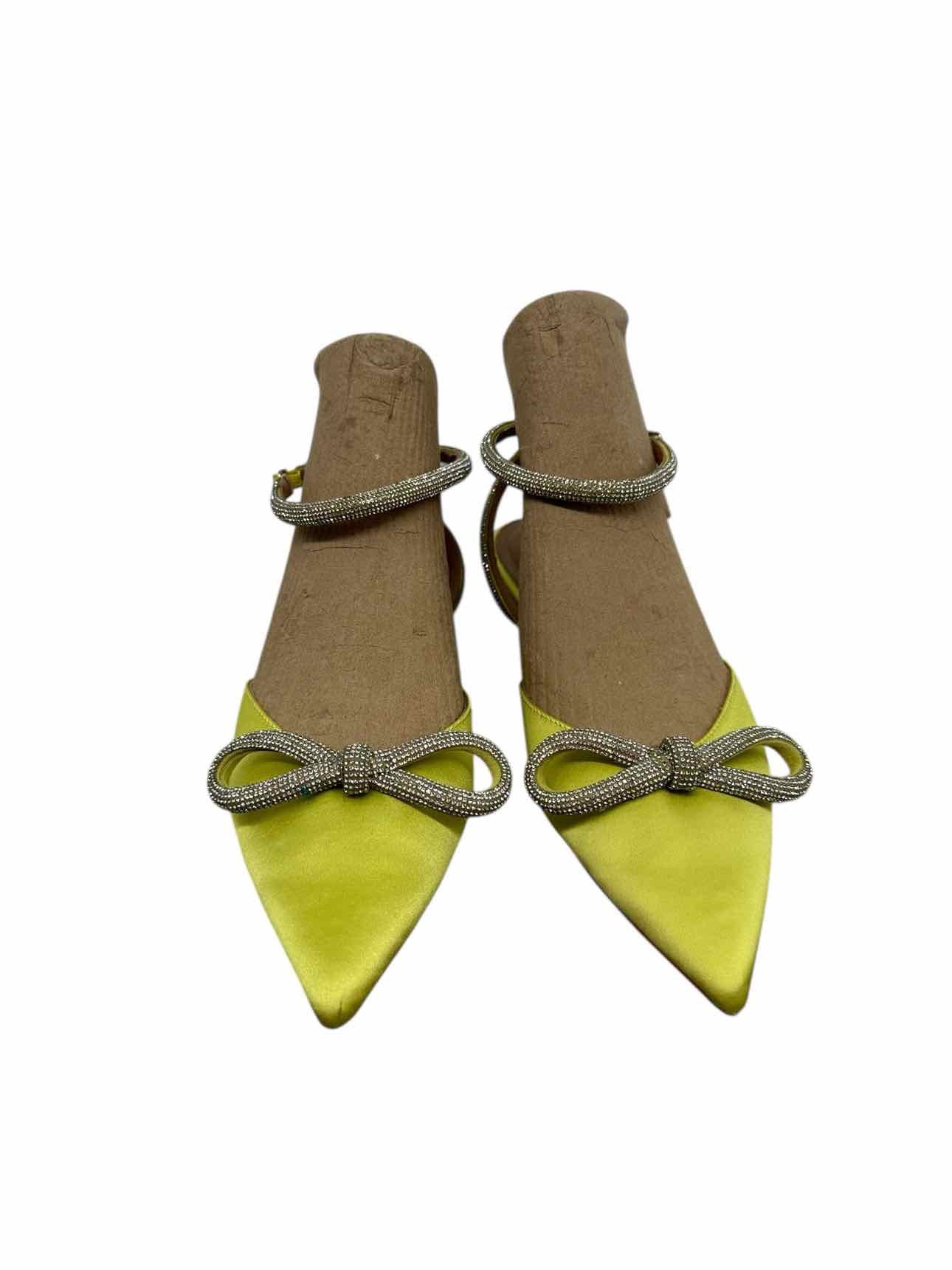 Anthropologie Bibi Lou Yellow Flats Shoe Size 7.5
