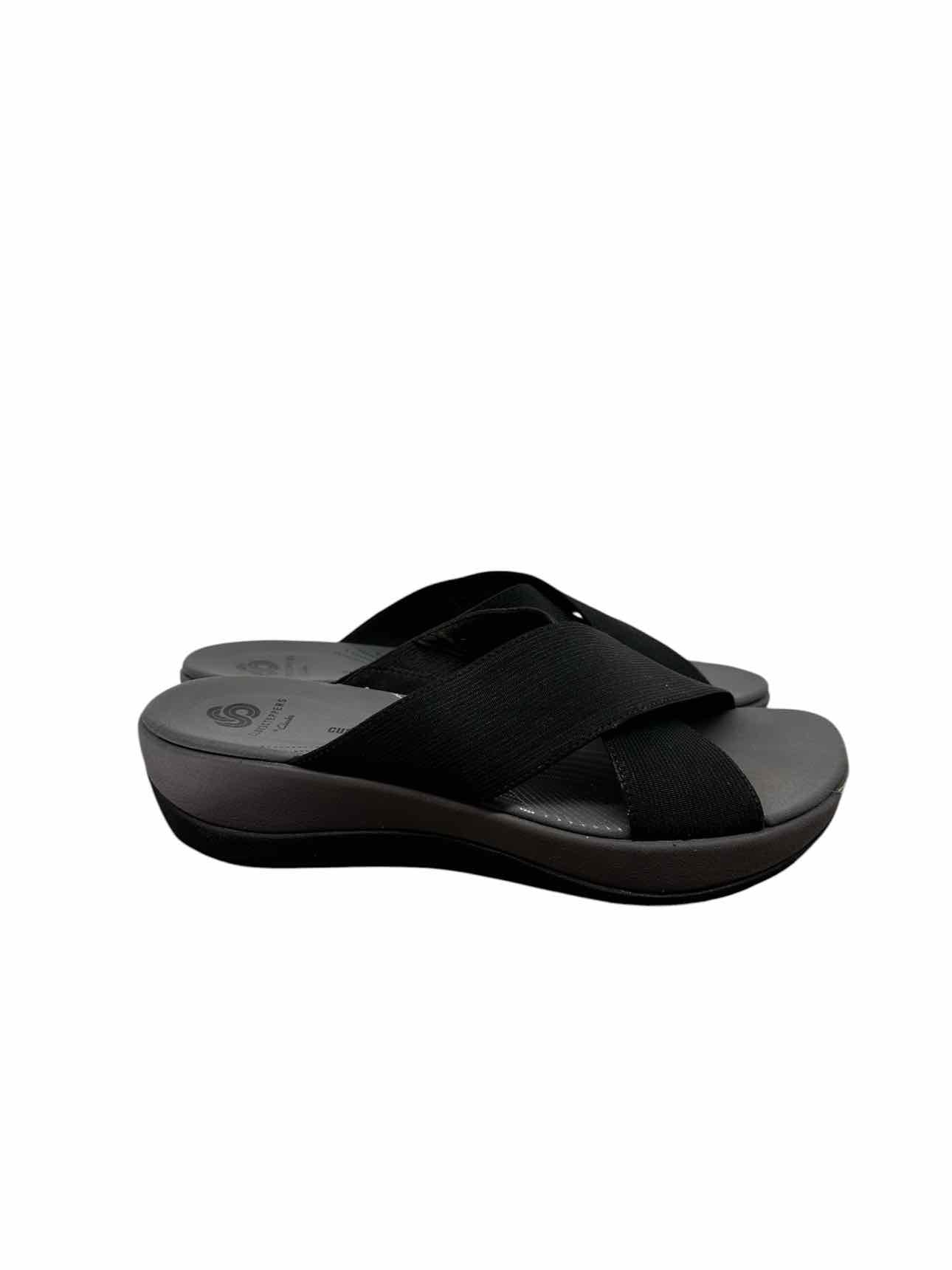 Clarks Arla Elin Black Sandals Shoe Size 7
