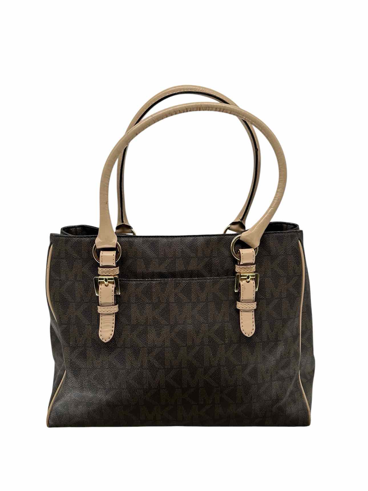 Michael Kors Large Signature Tote Brown Leather