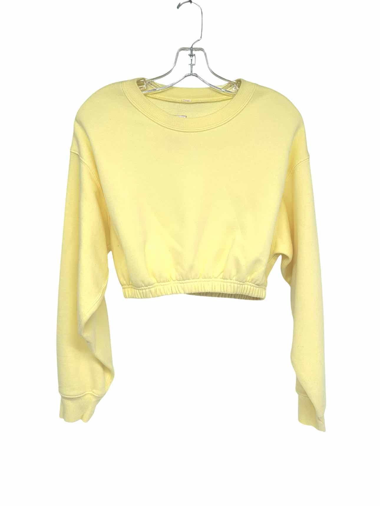 alo Devotions Cropped Crewneck Yellow Size S