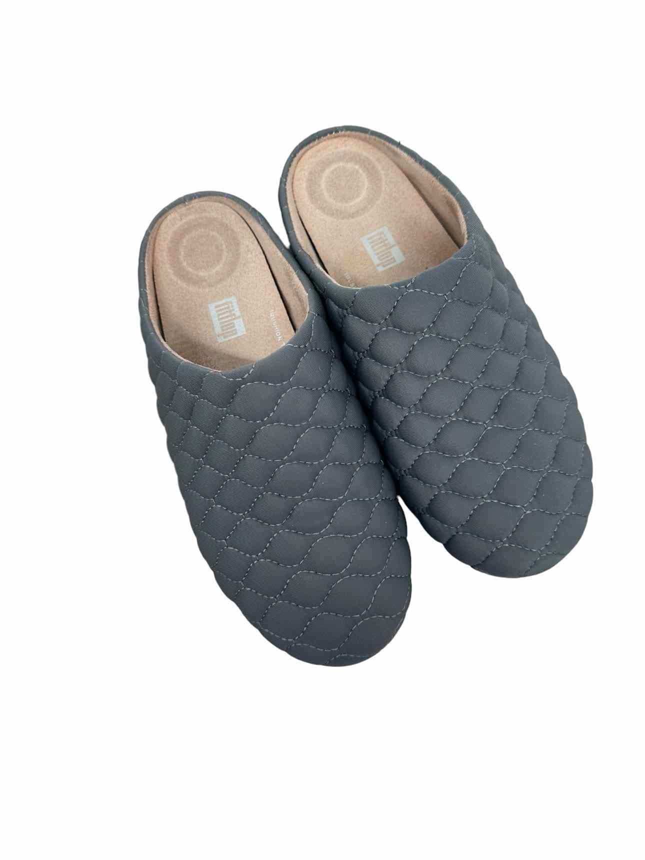 Fitflop GrayChrissie Quilted Slippers Size 9