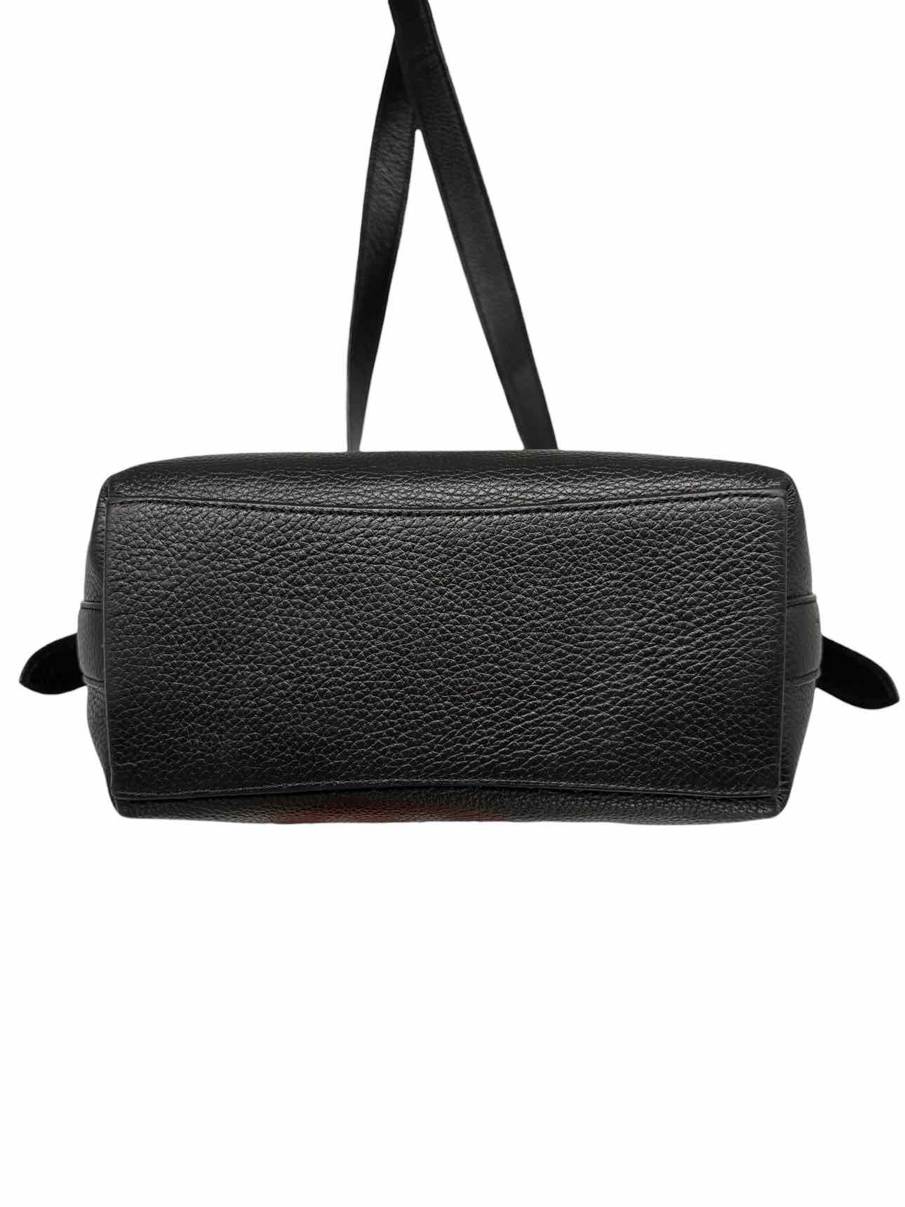 Coach Val Duffle Black Leather Shoulder Bag