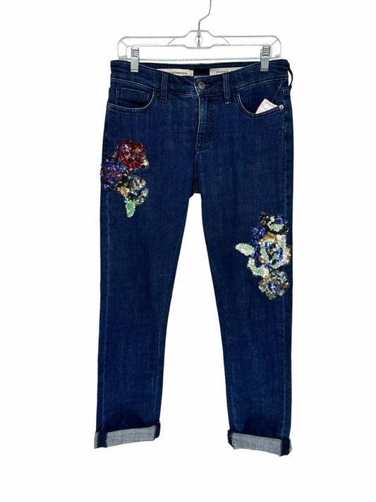 Pilcro and the Letterpress Slim Boyfriend Jeans Blue Size 2
