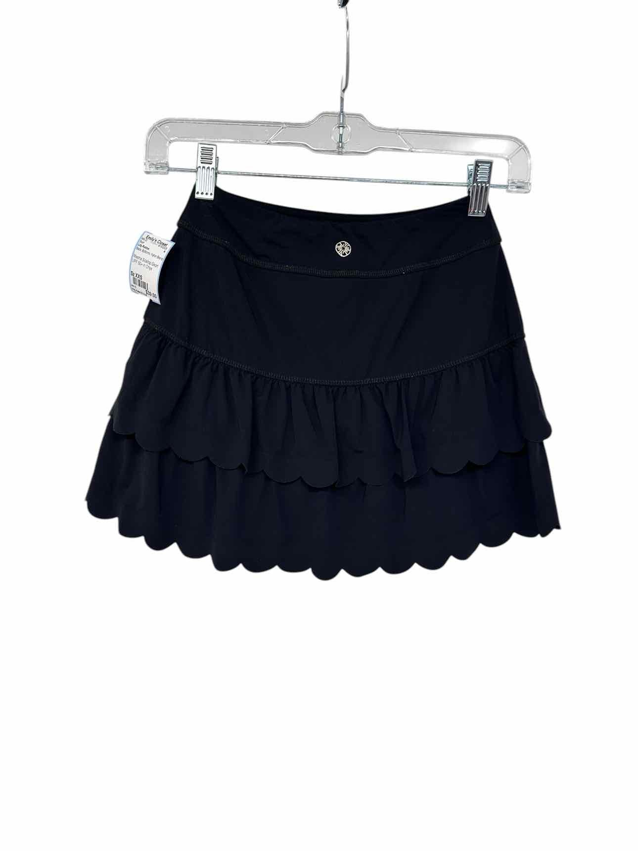 Lilly Pulitzer Black Miesha Scallop Skort UPF 50+ in Onyx Size XXS