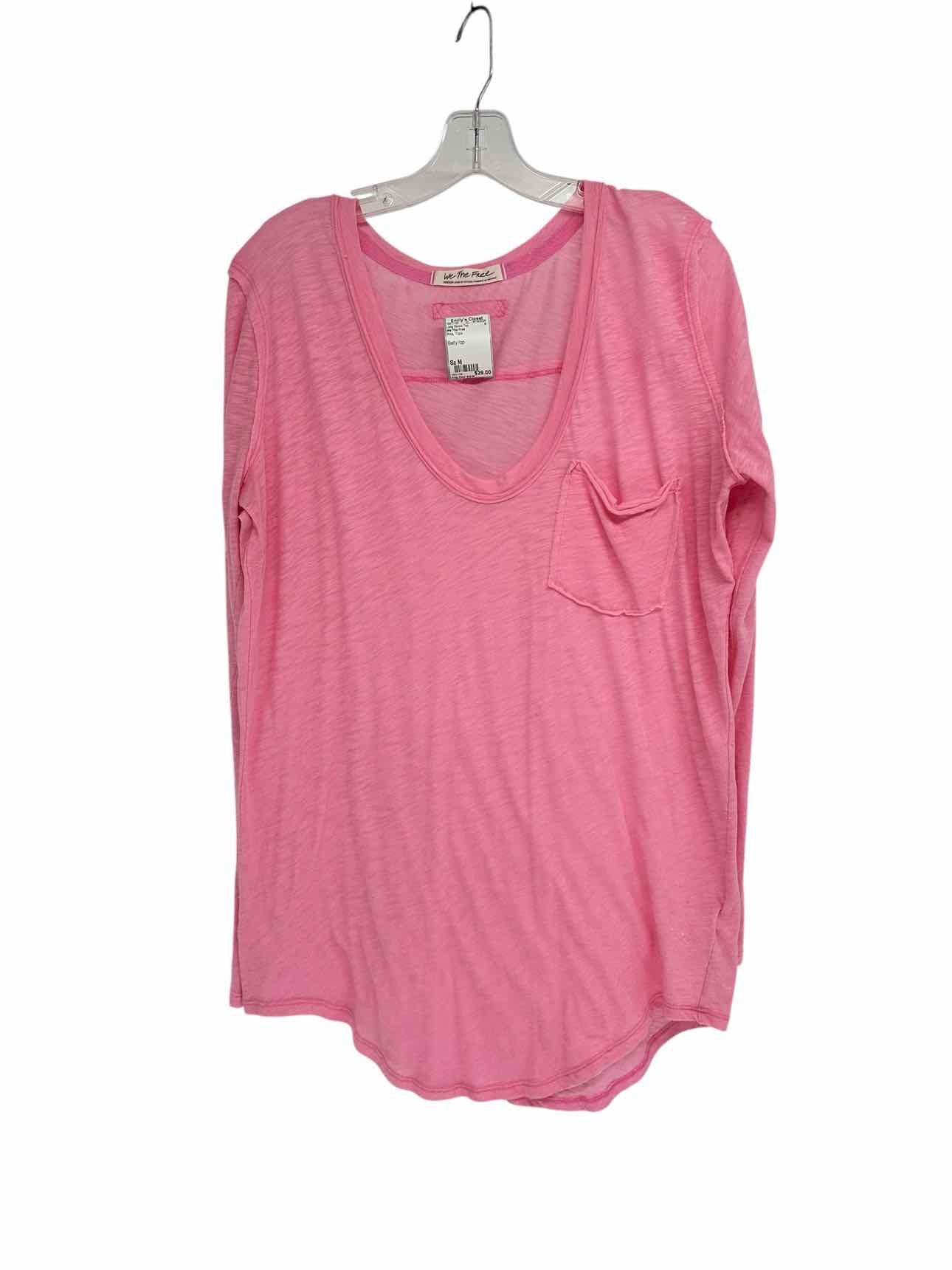 We The Free Pink Size M Long Sleeve Top