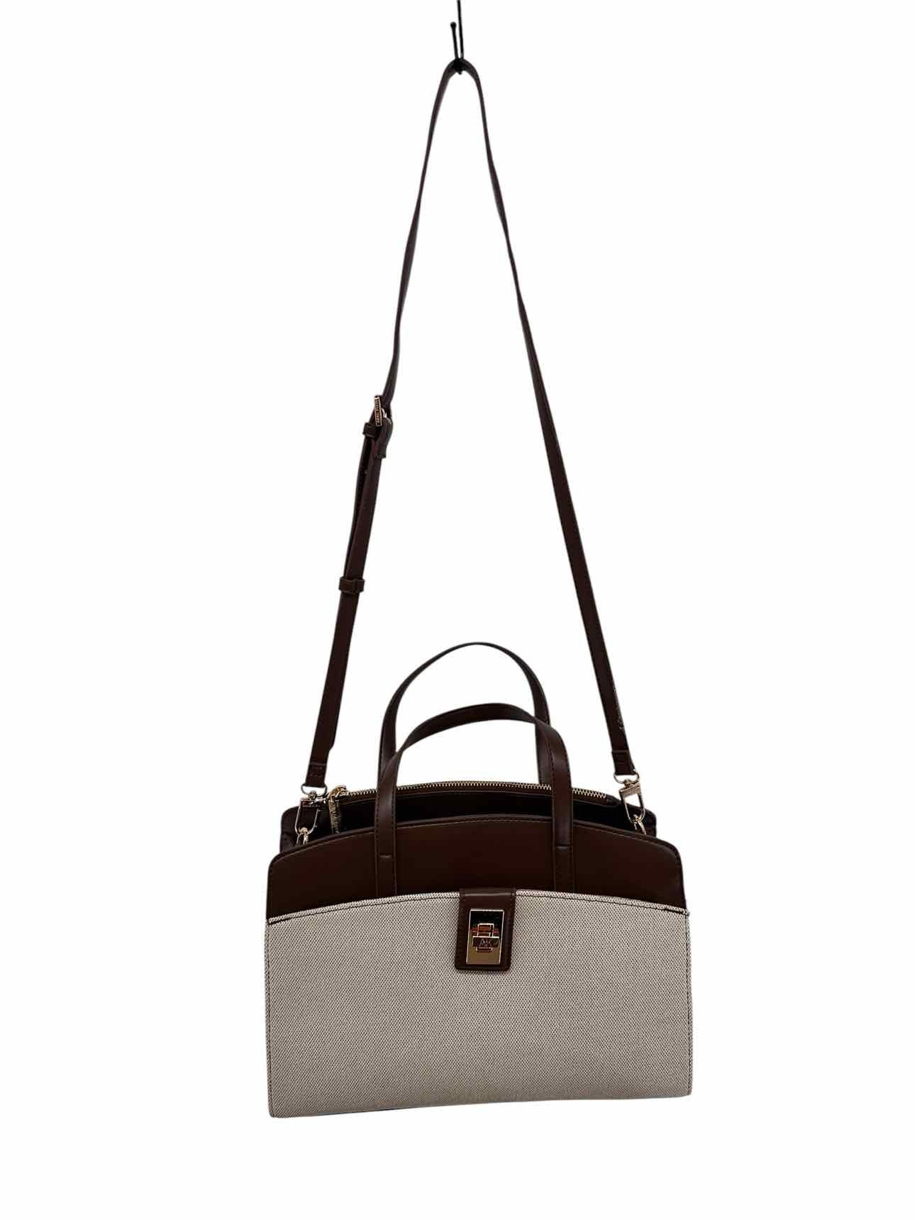 Anne Klein Brown Faux Leather Satchel