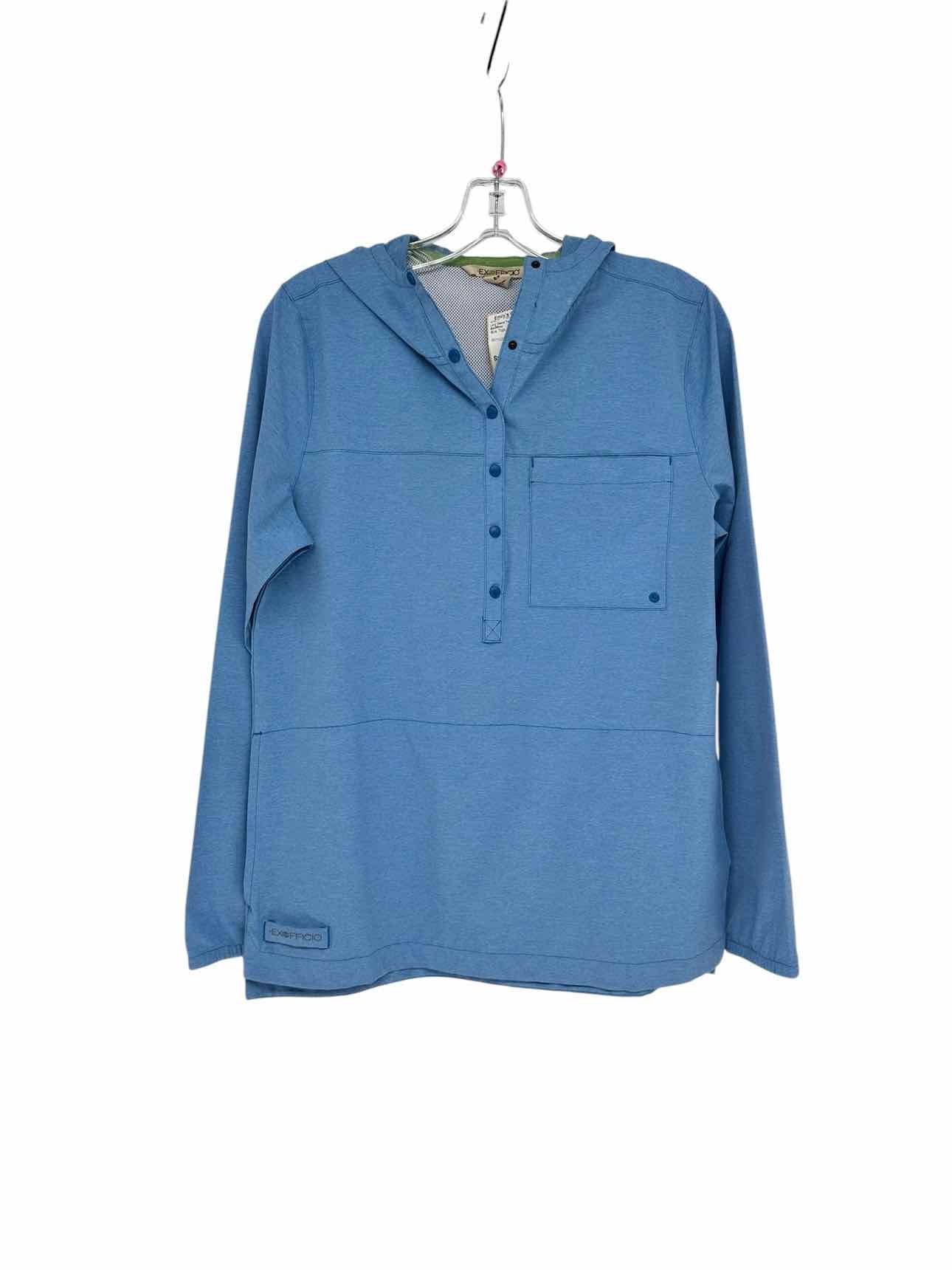 ExOfficio Wimico Hoodie Blue Size S Long Sleeve Top