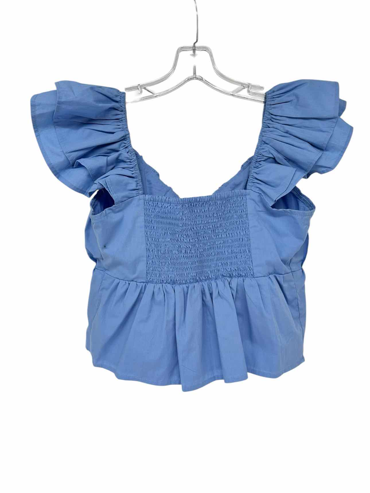 Abercrombie & Fitch Blue Size S Cap Sleeve