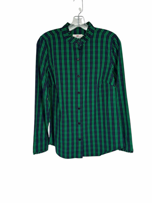 Vineyard Vines Green Size 6 Long Sleeve Top