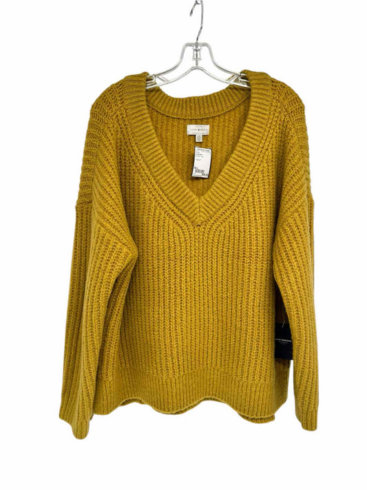 Lucky Brand Mustard Sweater Size L **NEW**