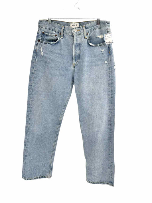 Agolde Parker Jean Button Fly Lt. Blue Jeans Size 4