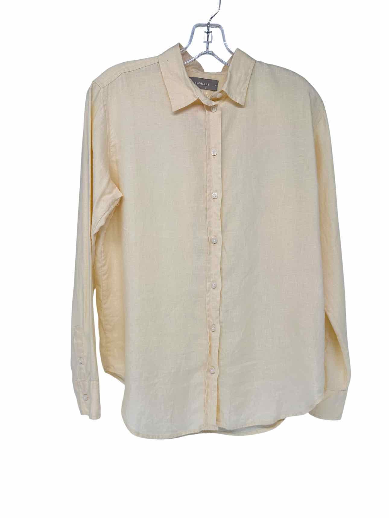 Everlane Must-Have Linen Shirt Yellow Size 2